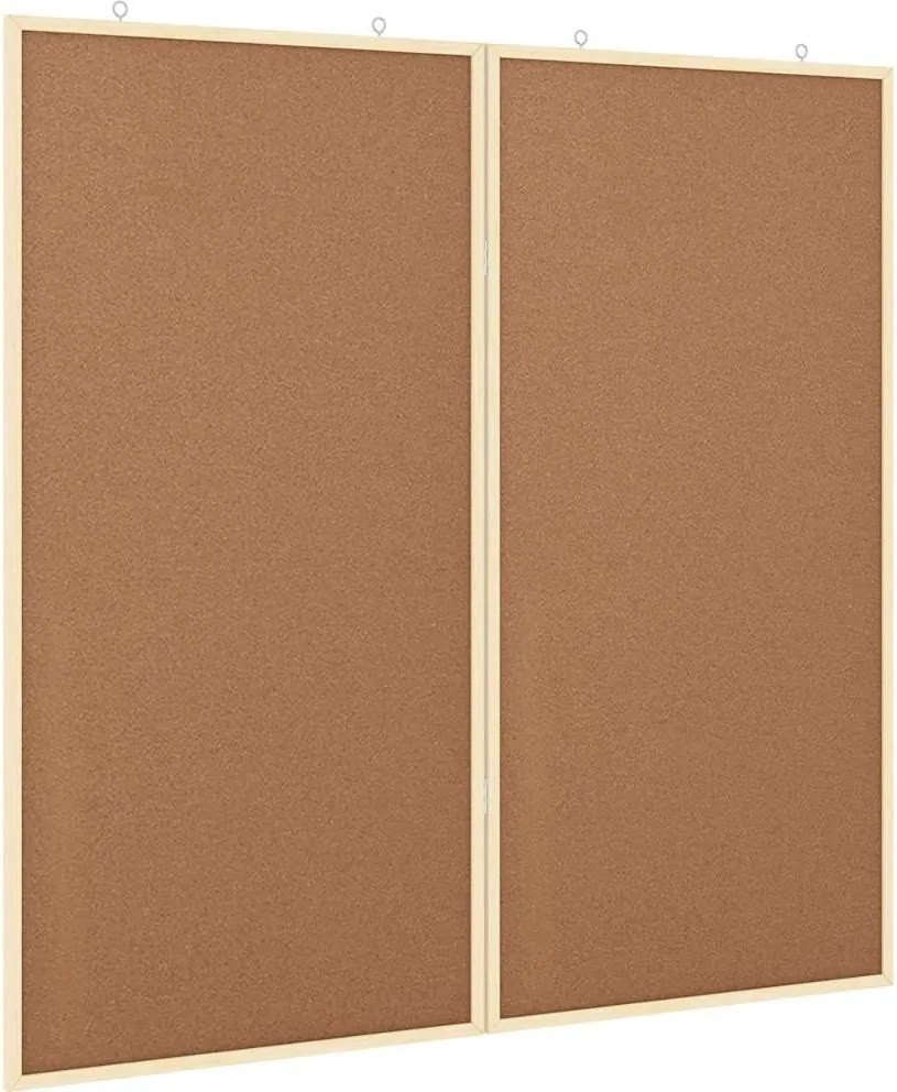 vidaXL Tablă de Anunțuri Maro 80 x 80 x 1.4 cm Lemn masiv de pin