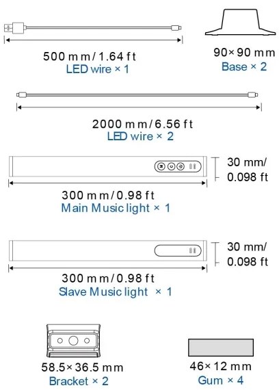 SET 2x lampă LED RGB dimabilă de masă LED/2W/5V Wi-Fi Tuya Globo 25895SH