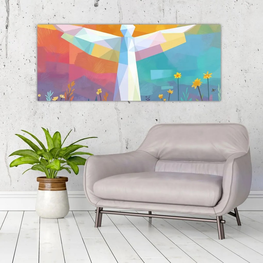 Tablou - Păzitorul florilor (120x50 cm)