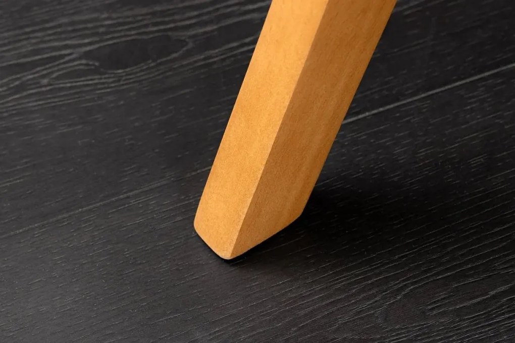 Set de 2 scaune pivotante picioare din lemn Big George gri chenille