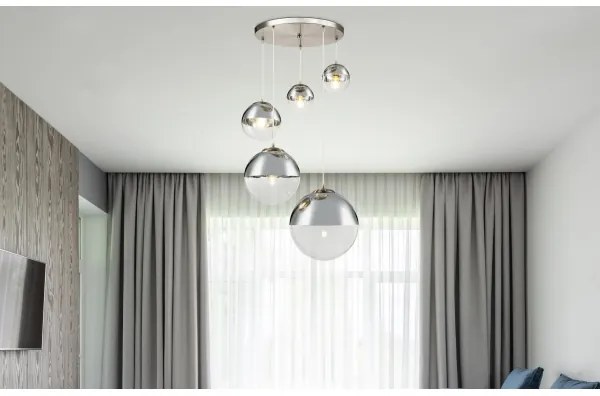 Globo - Lustră pe cablu 5xE27/60W/230V