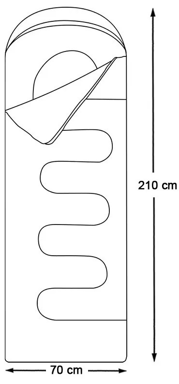 Sac de dormit, verde