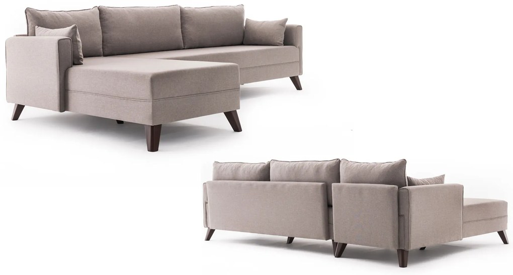 Canapea extensibilă Bellina 1 (bej) (S). 1063022