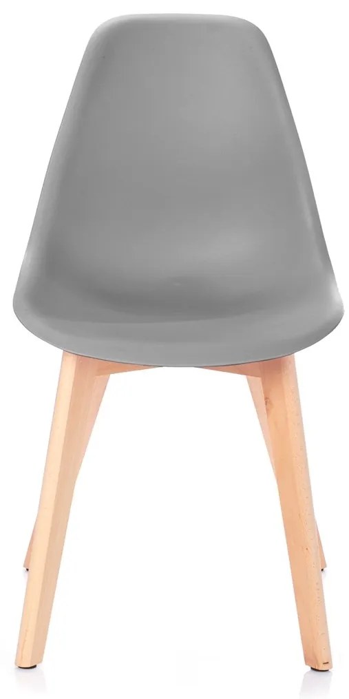 Scaun KITO gri inchis cu picioare din fag
