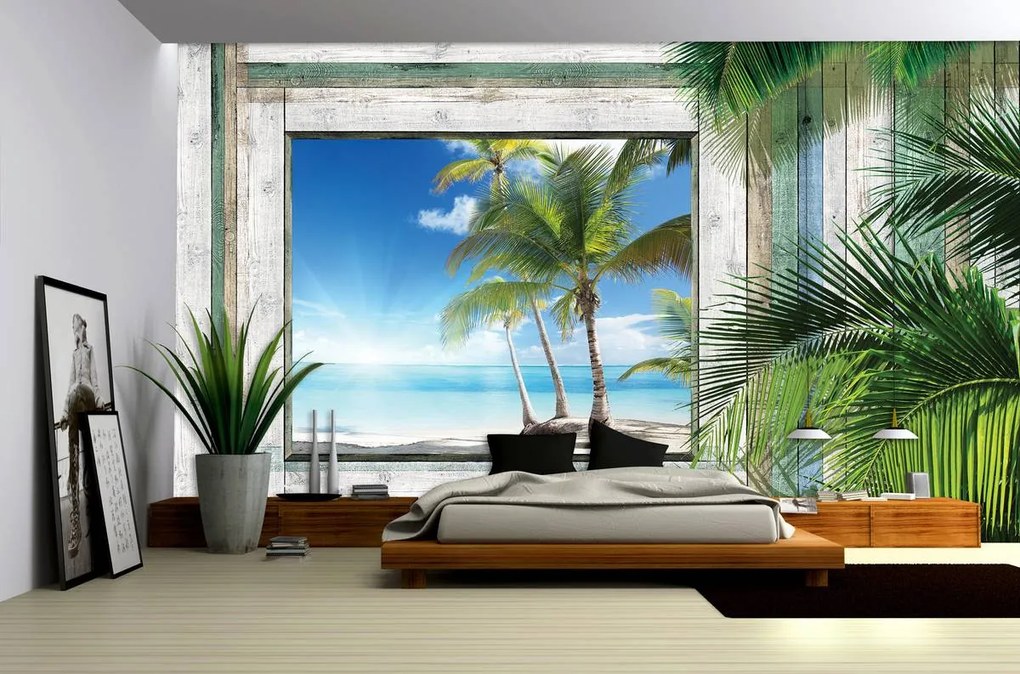 Fototapet - Plajă, mare, nisip (152,5x104 cm)