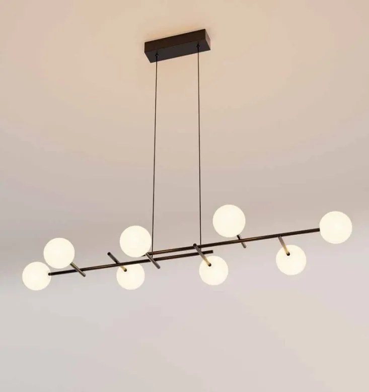 Lustra design Art Deco cu 8 surse de lumina CELLAR