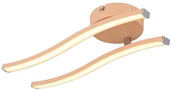 Lustră LED aplicată Globo 67178P TYLER LED/12W/230V 3000K portocaliu