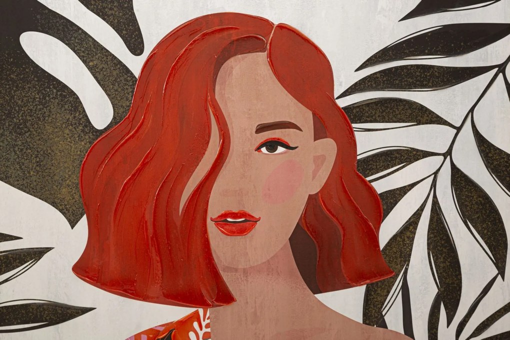Mauro Ferretti Canvas Lady Jungle -A- 80X2,8X120 | Aosom Romania