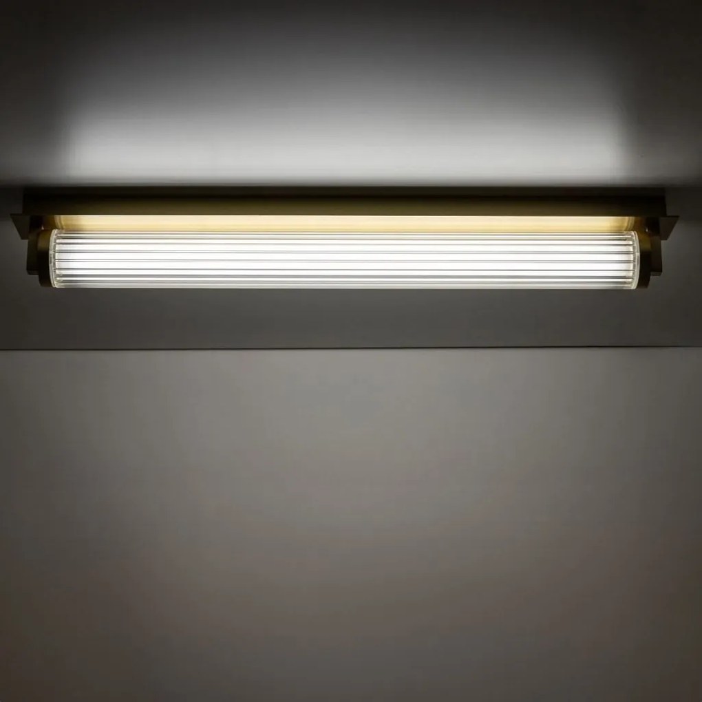 Aplica de perete LED smart cu telecomanda COMO alama periata