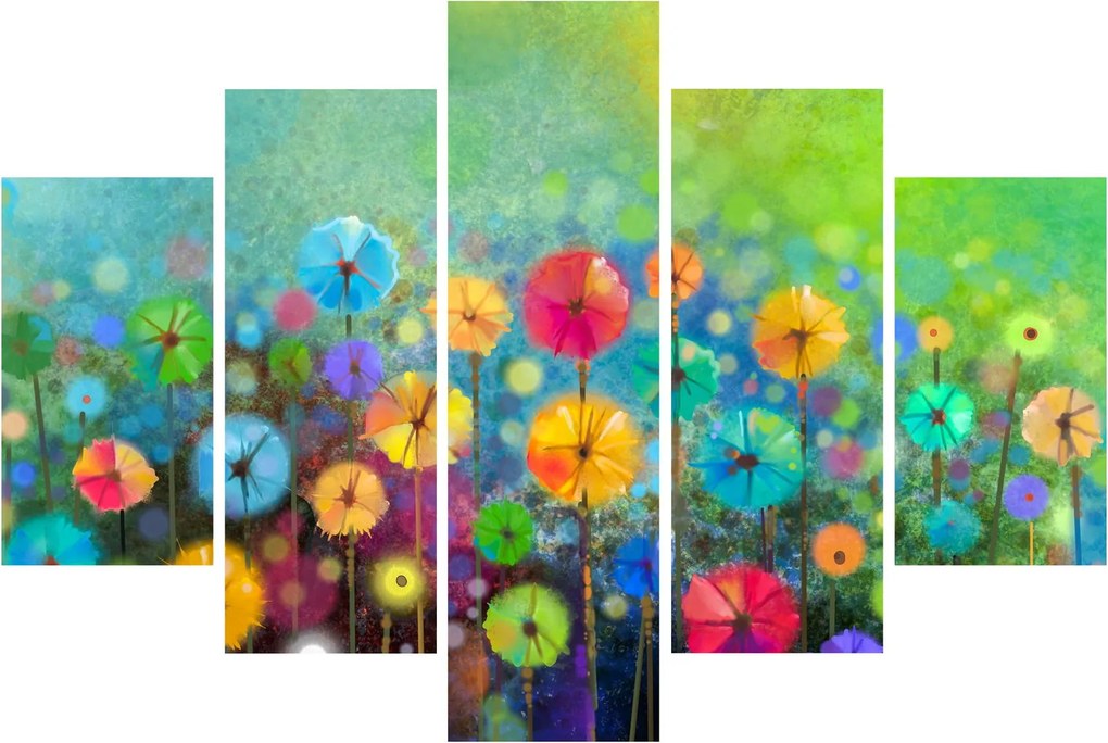 Tablou - Flori abstract (150x105 cm)