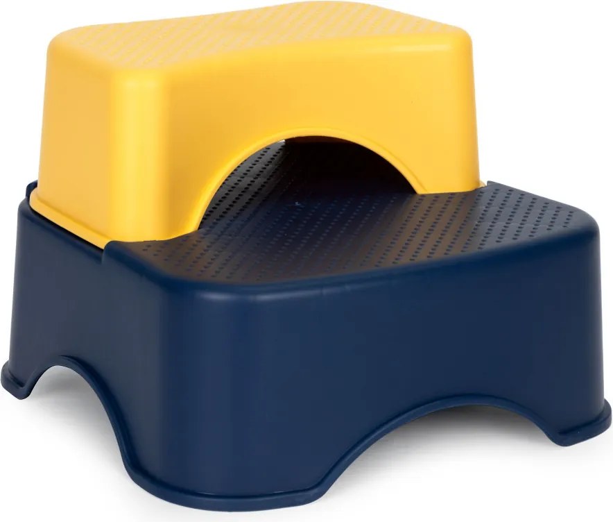 Toaletă cu scări și platformă