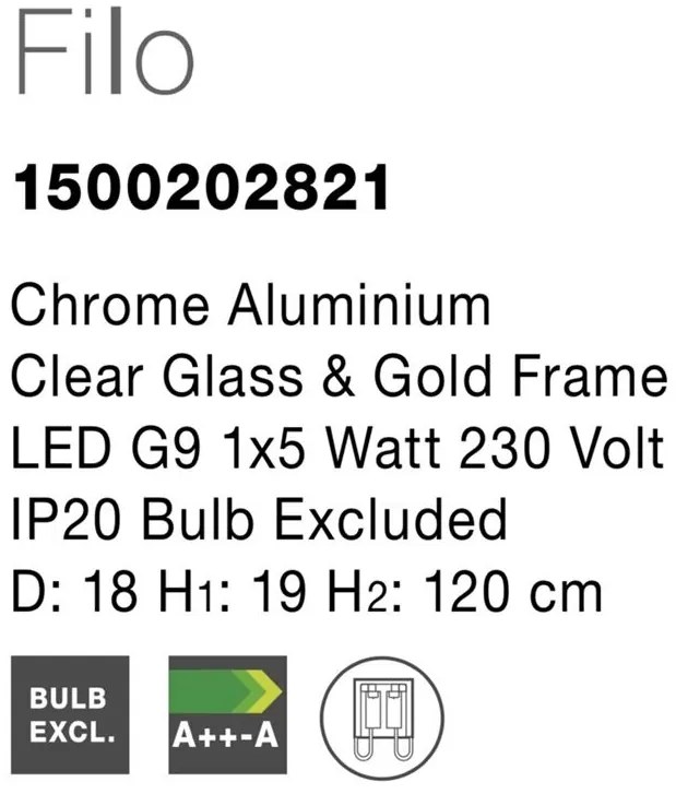 Pendul design modern 18cm Filo NVL-1500202821