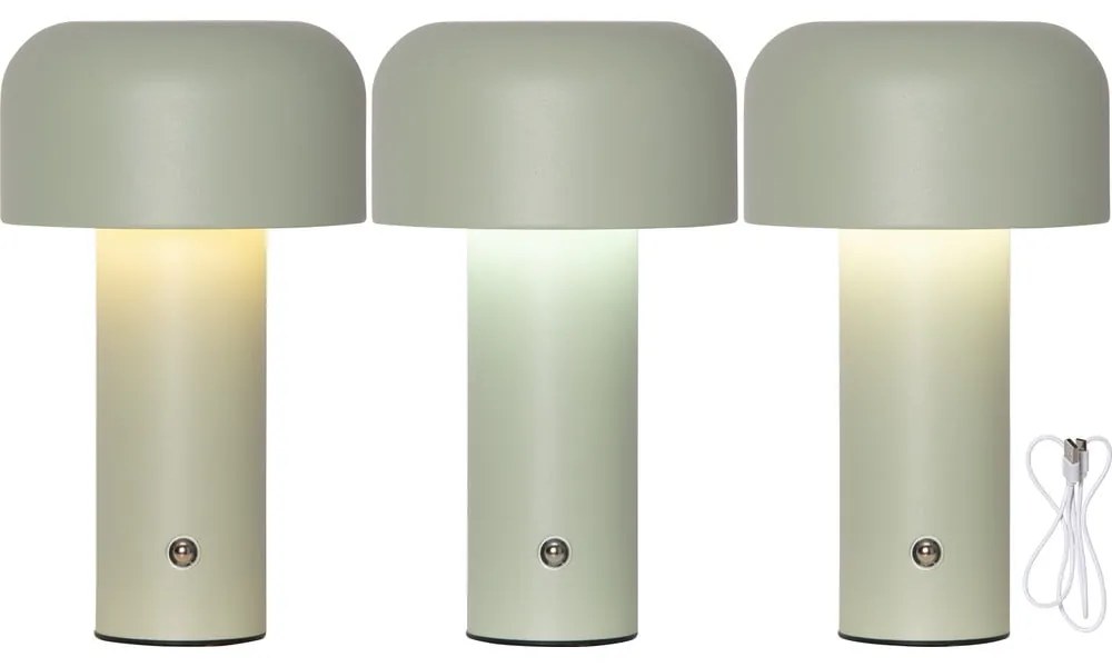 Veioză verde LED (înălțime 21,5 cm) Bobby – Star Trading