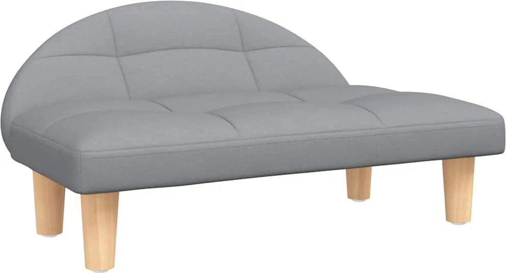 vidaXL Pat de câini, gri deschis, 70x52x30 cm, material textil