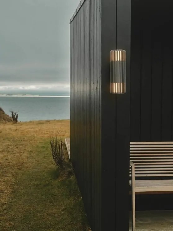 Aplica de perete exterior design nordic IP54 Aludra seaside antracit