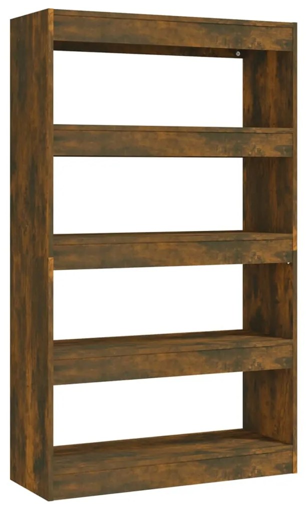 813620 vidaXL Bibliotecă/Separator cameră, stejar fumuriu, 80x30x135 cm PAL