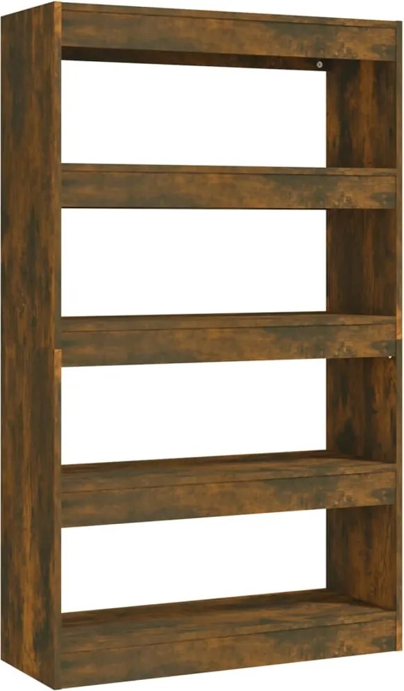 vidaXL Bibliotecă/Separator cameră, stejar fumuriu, 80x30x135 cm PAL
