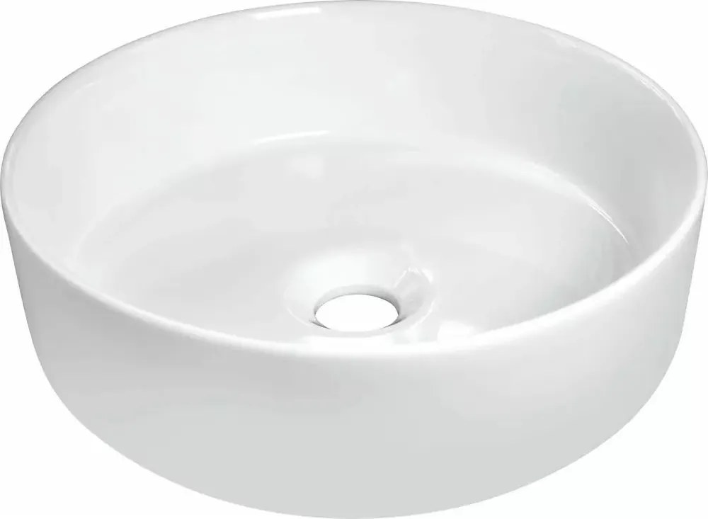 Lavoar pe blat Deante Silia alb 36cm
