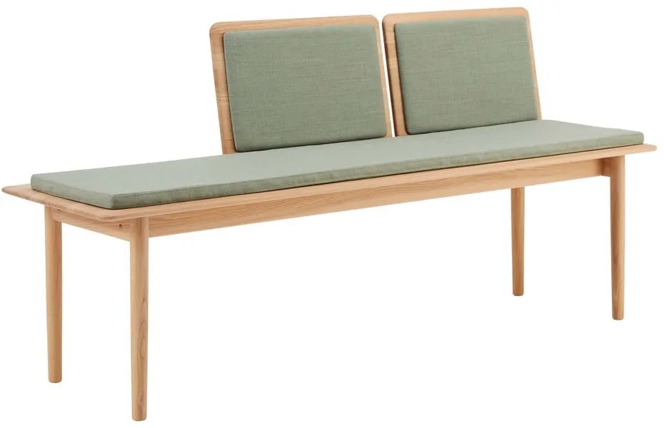 Bancă tapițată cu lână verde deschis Elba - Hammel Furniture