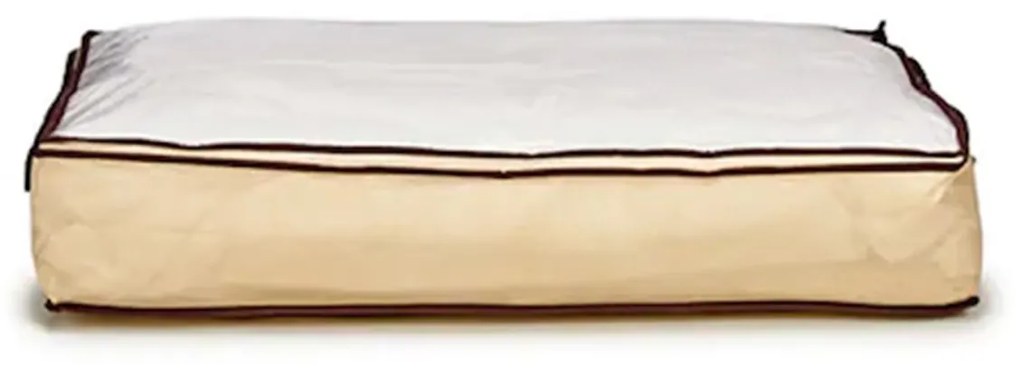 Husa cu manere pentru depozitare haine sau textile dormitor Crem 80 x 45 x 15 cm