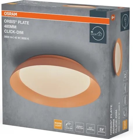Osram -LED plafonieră LED dimabilă PLATE LED/45W/230V Ø 48 cm roz