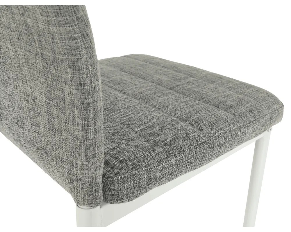 Scaun de sufragerie Collort nova (gri deschis + alb). 1006250