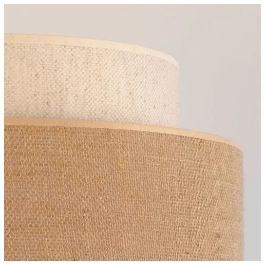 Lustră pe cablu BOHO 1xE27/60W/230V alb/bej