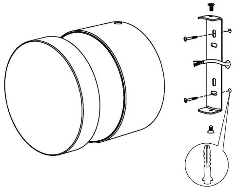 Eglo 97303 - Aplică LED de exterior MELZO LED/11W/230V neagră IP65