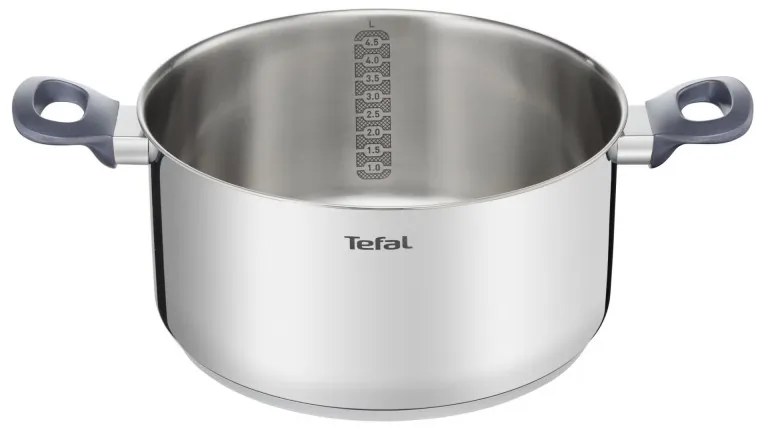 Oala Tefal G7124645 DAILY COOK, 24 cm, 4,5 l, termorezistent, inducție, fără PFOA, Inox