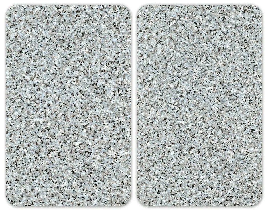 Set 2 protecții din sticlă pentru aragaz Wenko Granite, 52 x 30 cm