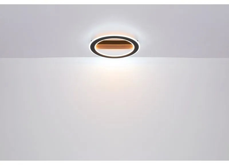 Plafoniera LED design modern Mattia negru mat