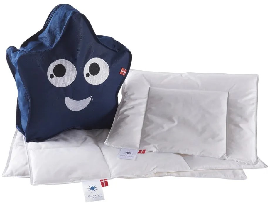 Pilotă cu umplutură de pene pentru iarnă de tip pătură pentru copii 67x100 cm Capella Baby – Universe of Sleeping