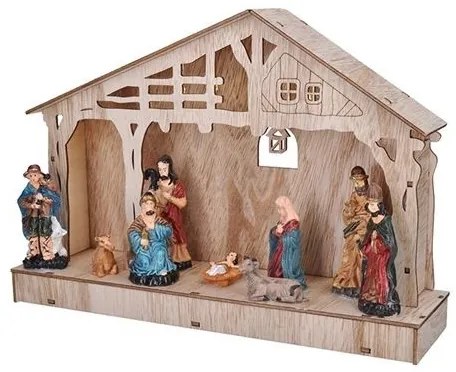 Solight 1V259 - Decorațiune LED Crăciun, Betlem, LED/2xAA