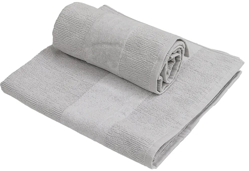 Set prosoape CARRARA 30x30 cm gri deschis 100% bumbac, 3 bucati