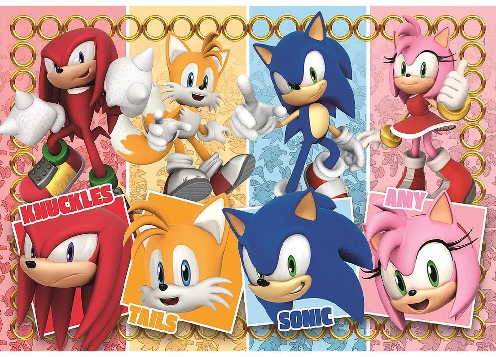 Sonic Ariciul Puzzle maxi Clementoni cu 60 piese