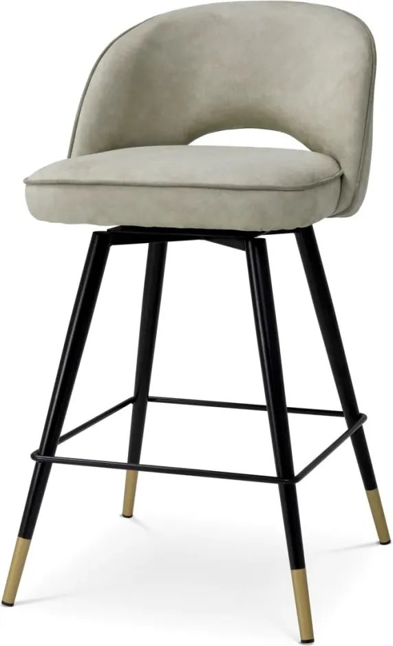 Set de 2 scaune bar design LUX Cliff, Mayer silver