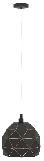 Eglo 97845 - Lustră pe cablu ROCCAFORTE 1xE27/60W/230V