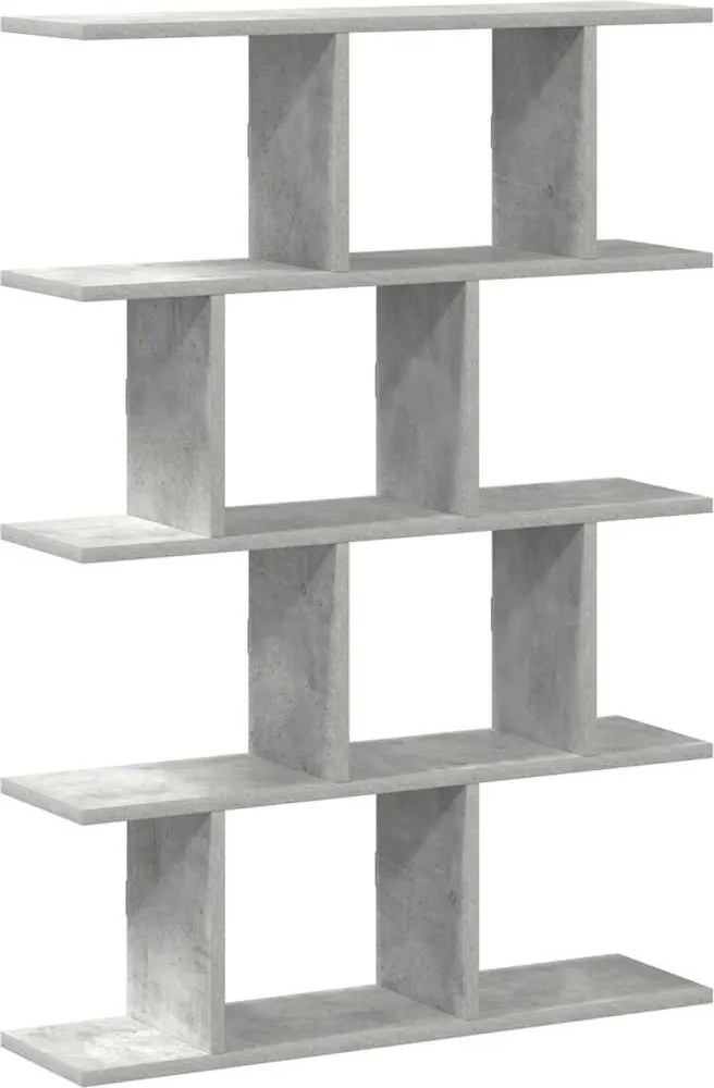 vidaXL Raft cubic perete cu 12 compartimente gri beton lemn prelucrat