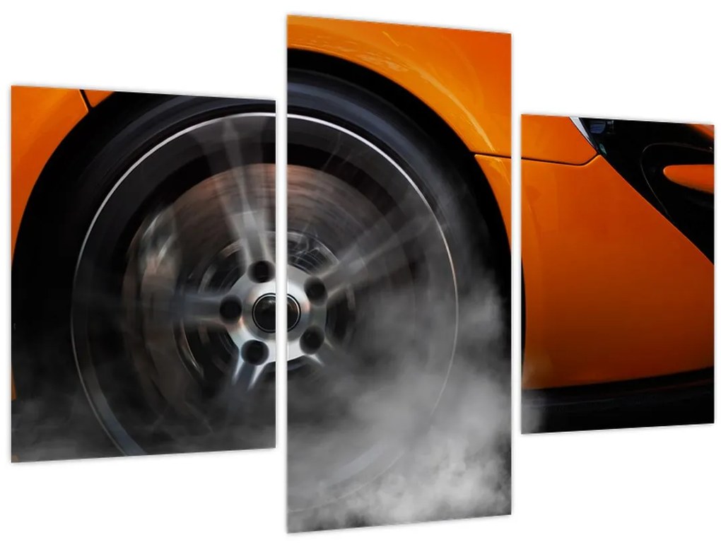 Tablou - Mașină sport portocalie (90x60 cm)