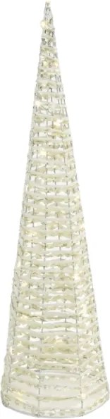 Brad de Craciun cu LED-uri luminoase NORELIA 60 cm, alb