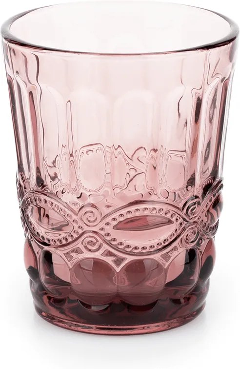 Set de pahare de apă, 6buc, 240 ml, roz, FREGATA TYPE 2