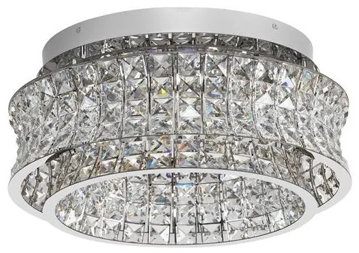 Lustra aplicata LED crom, cristale sticla CELYSIA 50cm