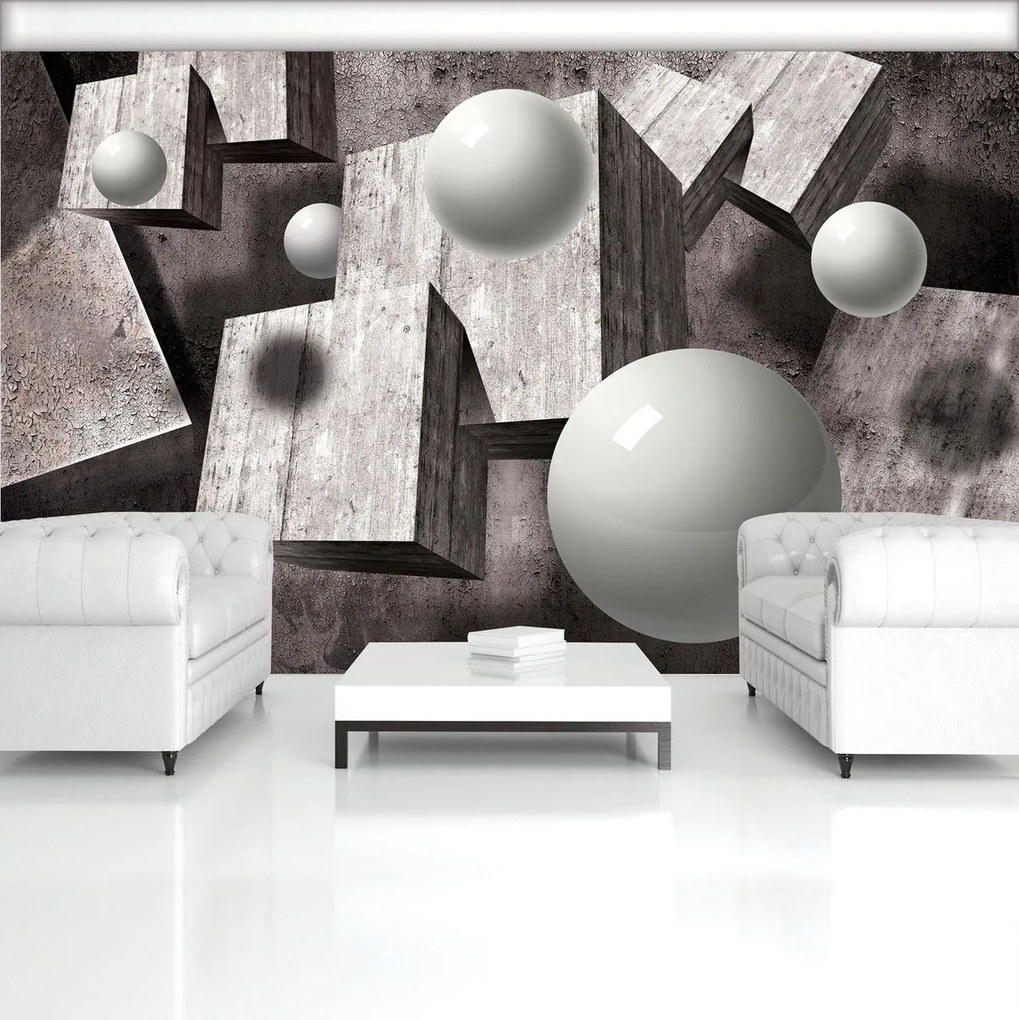 Fototapet - 3D mingi (254x184 cm)
