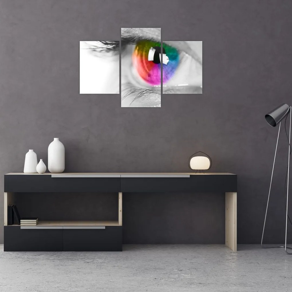 Tablou - Iris din ochi (90x60 cm)