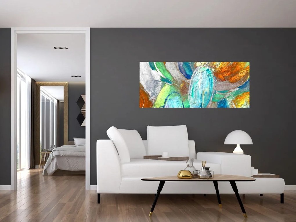 Tablou - Abstract colorat (120x50 cm)