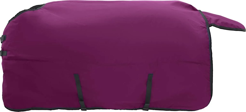 vidaXL Pătură pentru cai Verde închis și negru 165 cm Poliester