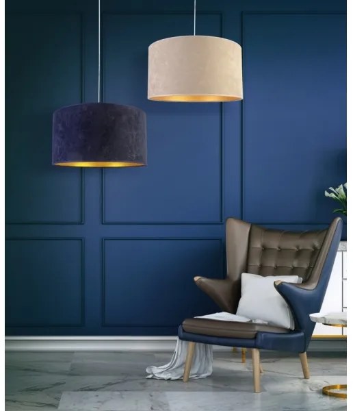 Lustră pe cablu Duolla ROLLER 1xE27/40W/230V d. 40 cm crem