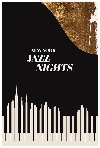 Poster Kubistika - NY Jazz