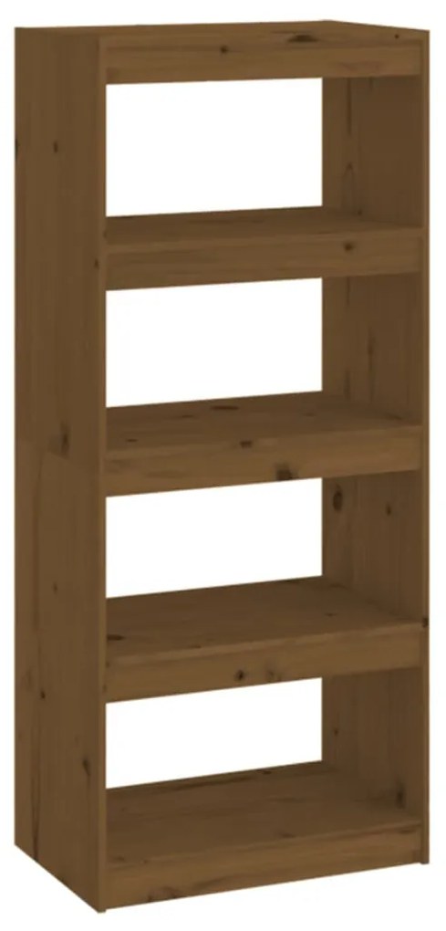 808171 vidaXL Bibliotecă/Separator cameră maro miere 60x30x135,5 cm lemn pin
