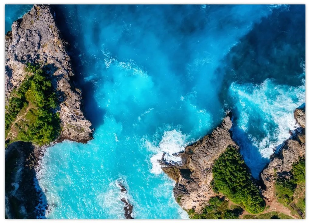 Tablou pe sticlă - Golful din Bali (70x50 cm)